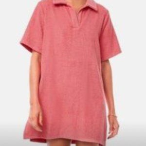 NWOT Tuckernuck Pomander Place Pink Polo Terry Dress (L)